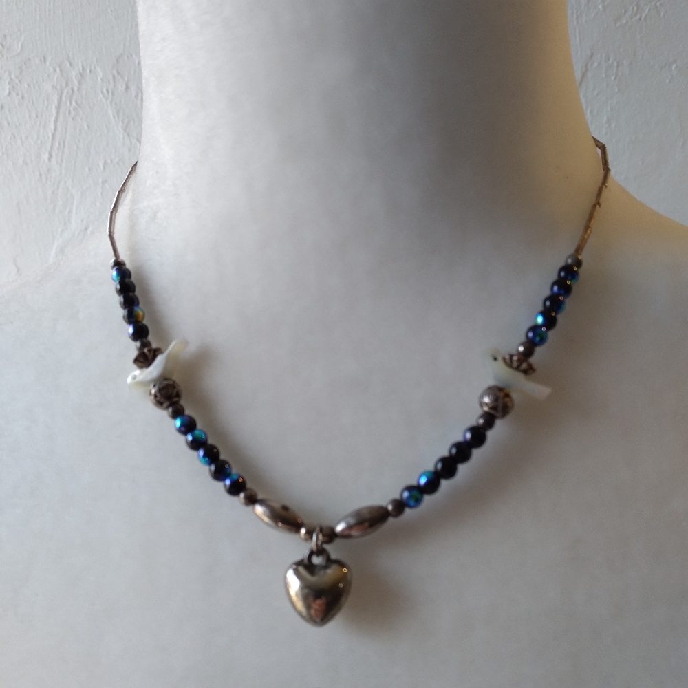 Vintage Liguid Silver Fetish Necklace